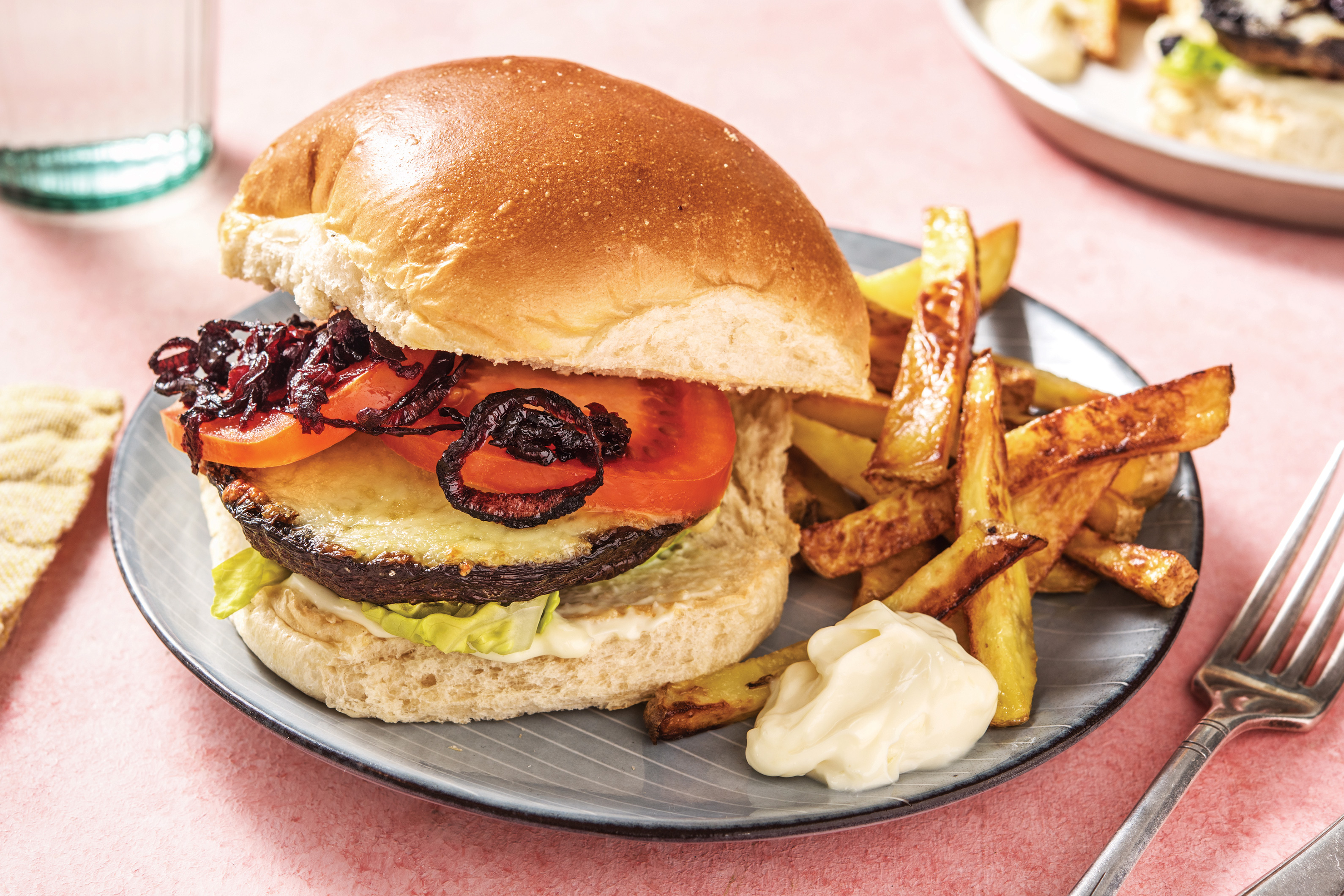 Cheesy Truffle Mushroom Burger Recipe HelloFresh