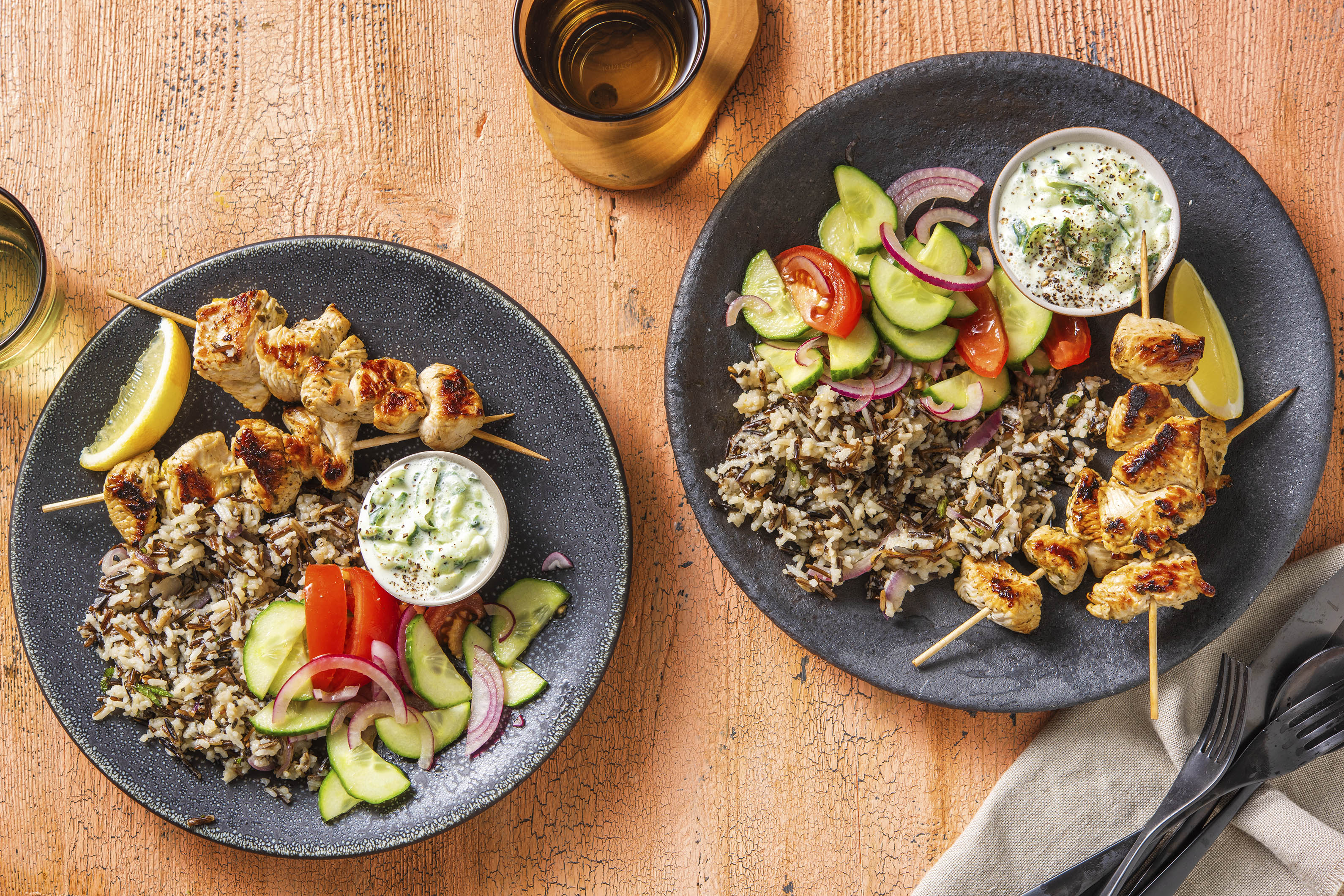 Hähnchen Souvlaki mit Oregano Rezept HelloFresh