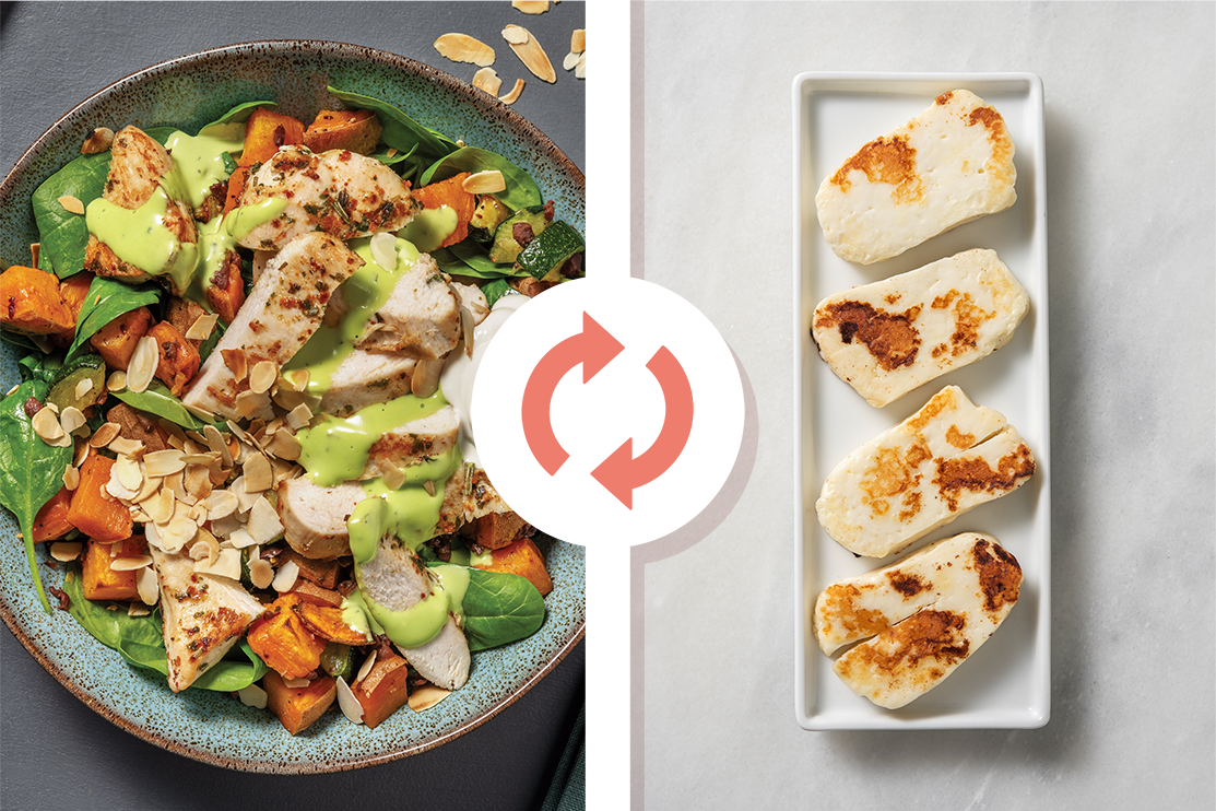 Mediterranean Haloumi Roast Veggie Toss Recipe HelloFresh