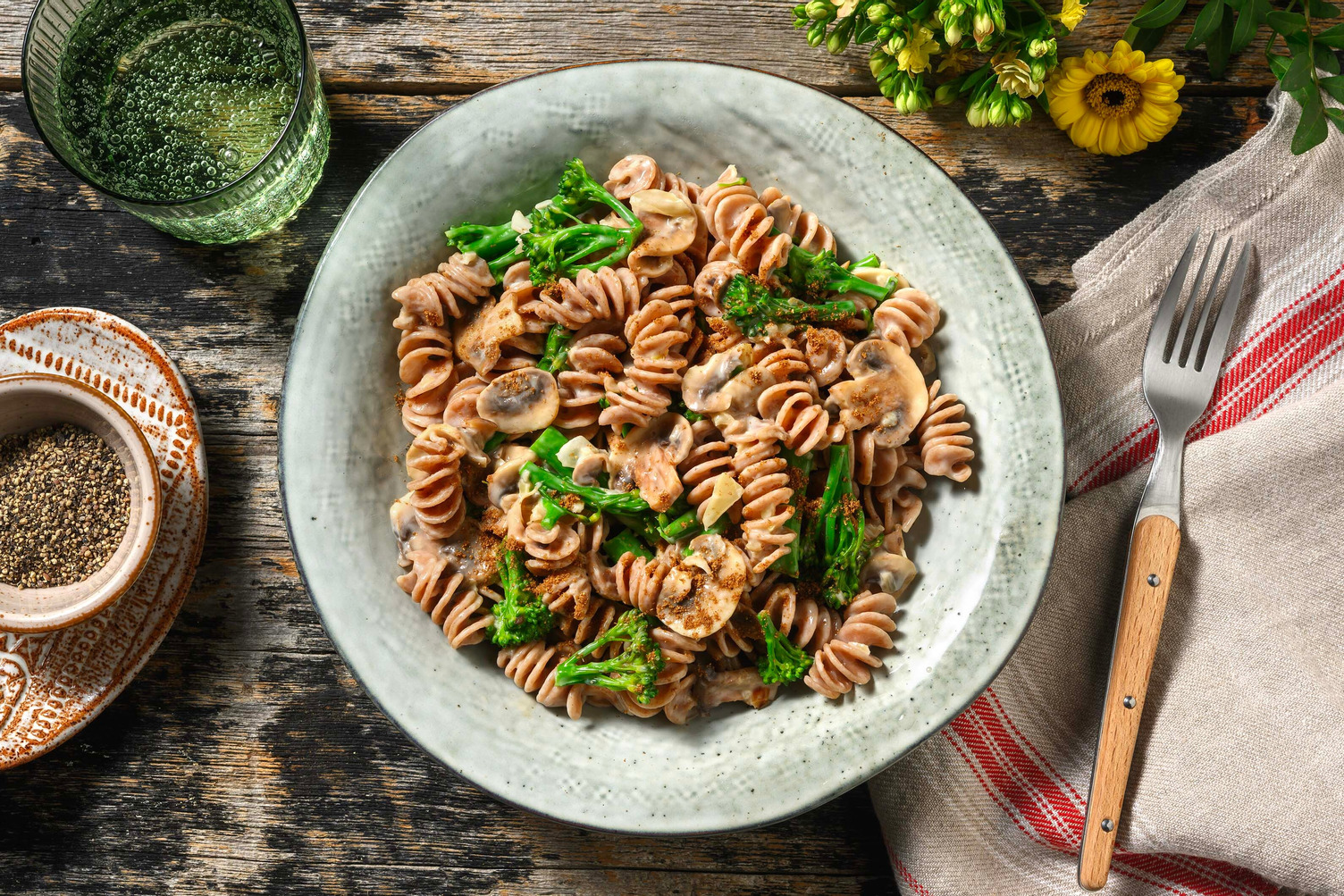 Creamy Miso Truffle And Mushroom Fusilli Recipe HelloFresh