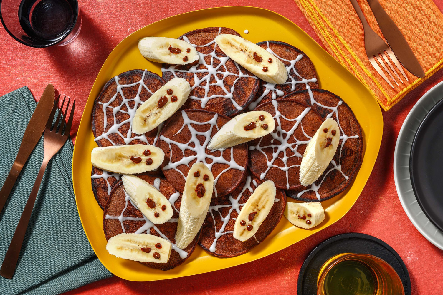 Crêpes toile d araignée pour halloween Recette HelloFresh