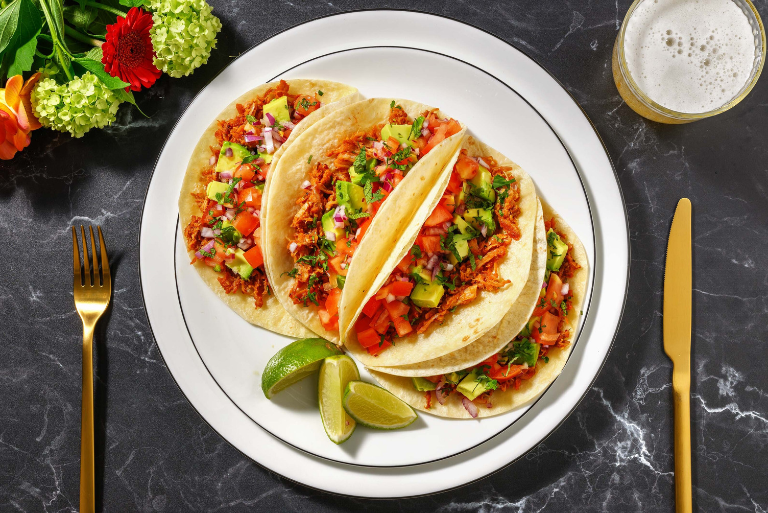 Carnitas Pulled Pork Gef Llte Tacos Rezept Hellofresh