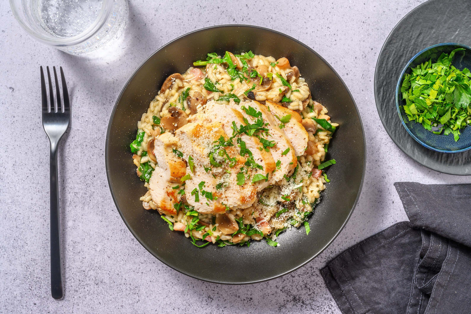 Kyckling Och Svamprisotto Recept Hellofresh