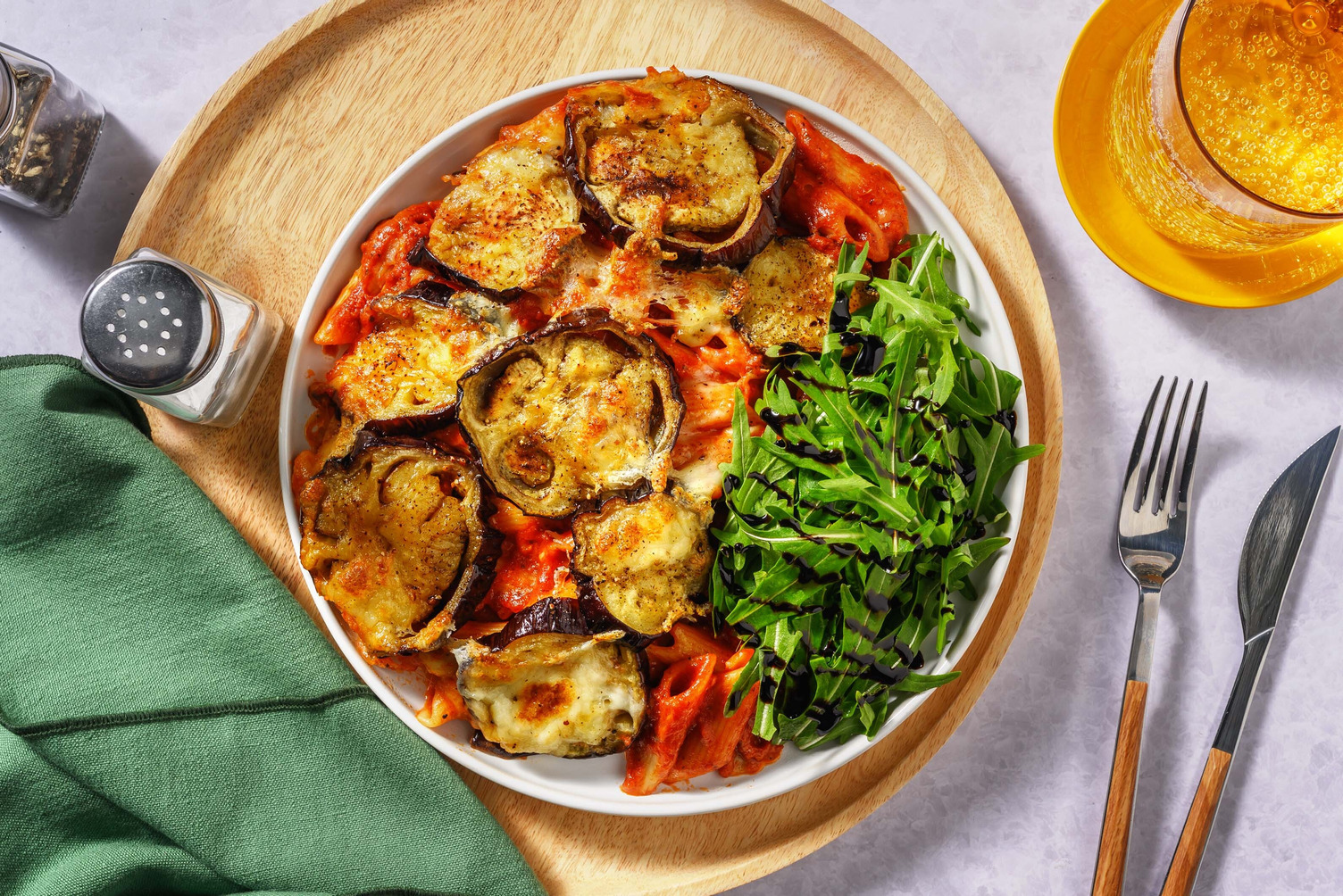 Aubergine Parmigiana Style Pasta Recipe HelloFresh