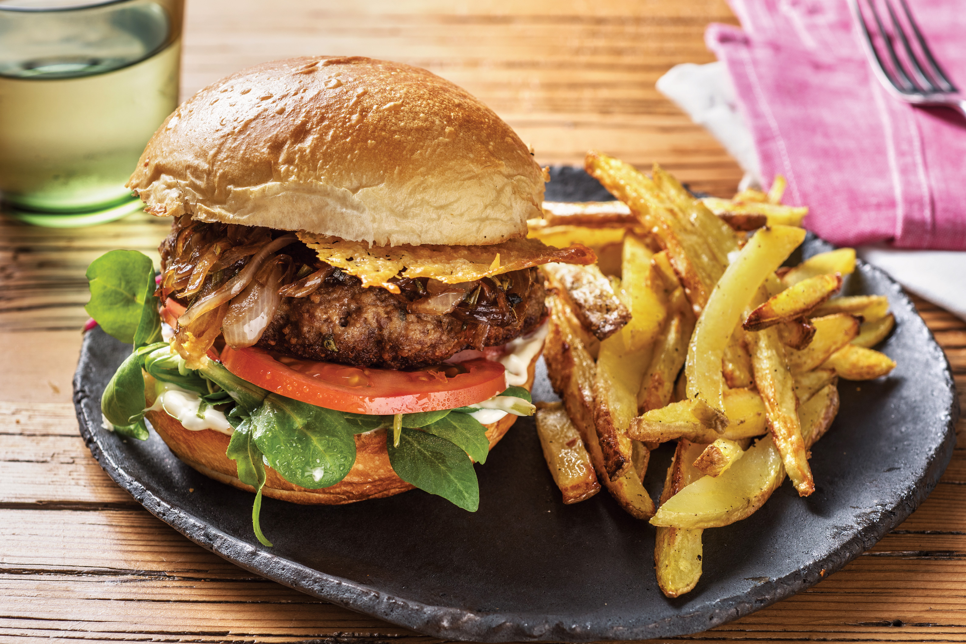 Cheesy Beef Burger Truffle Mayo Recipe HelloFresh