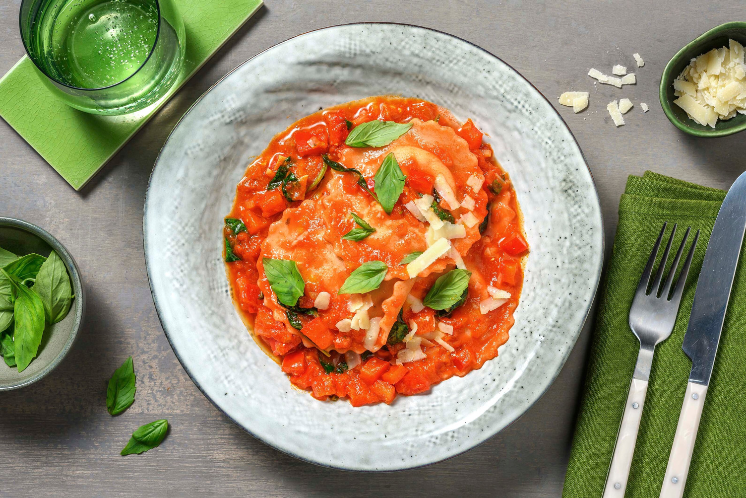 Squash Ravioli In Sun Dried Tomato Sauce Recipe HelloFresh