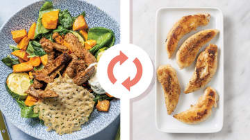 Aussie Chicken & Easy-Prep Veggie Bowl with Parmesan Crisp & Herby Mayo