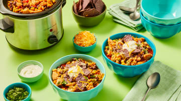 Slow Cooker Chicken Tortilla Soup 2x the delicious servings!