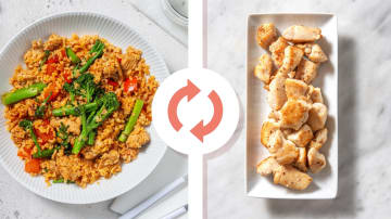 Spiced Chicken Breast and Pepper Bulgur with Tenderstem® Broccoli and Yoghurt