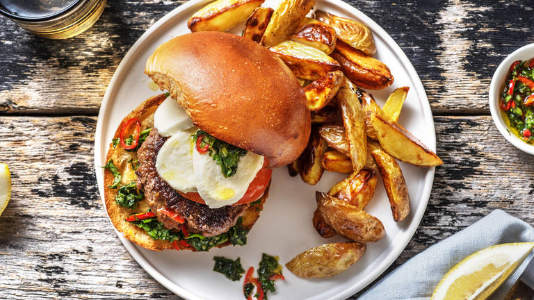 Burger mit Chimichurri