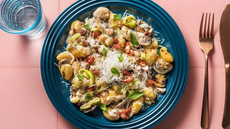 Cremige Süßkartoffel-Gnocchi-Pfanne