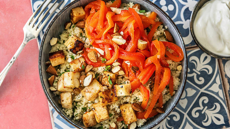 Couscous épicé au halloumi