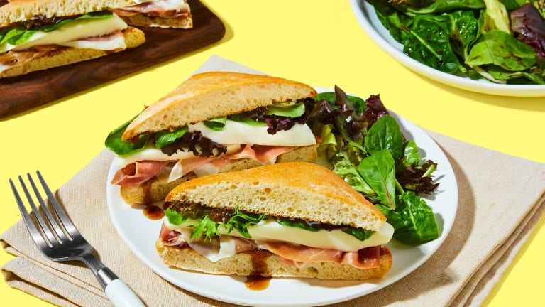 Prosciutto, Fig & Mozzarella Sandwiches