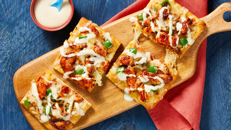 BBQ Ranch Chicken Flatbreads