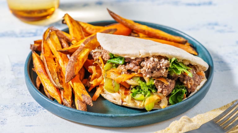Beef Bulgogi Sandwich mit Koriander & grüner Paprika