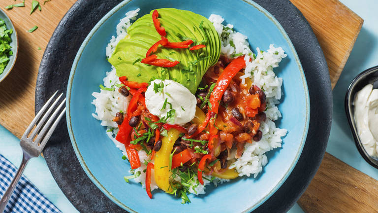 Chili sin Carne mit Avocado