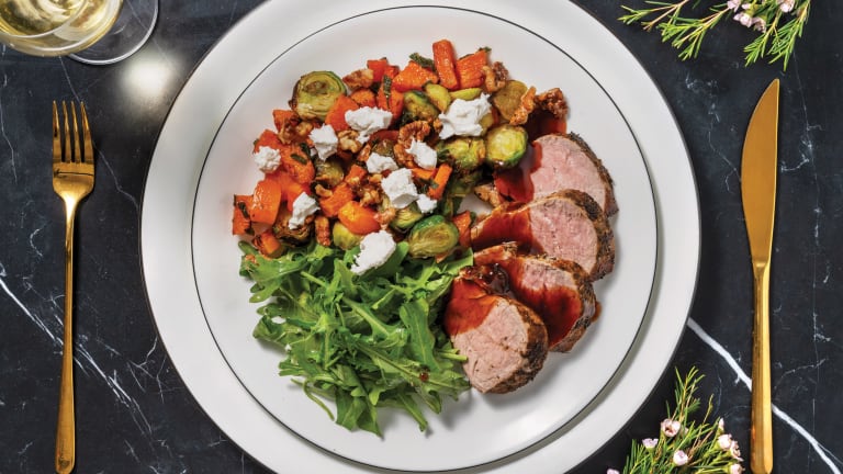 Herby Pork Tenderloin & Zingy Salad