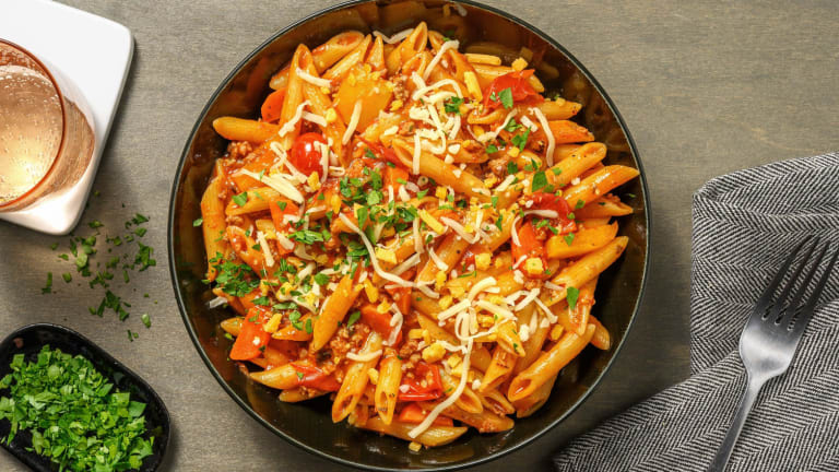 Mexican Style Beef Pasta!