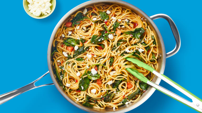 One-Pan Greek Spaghetti