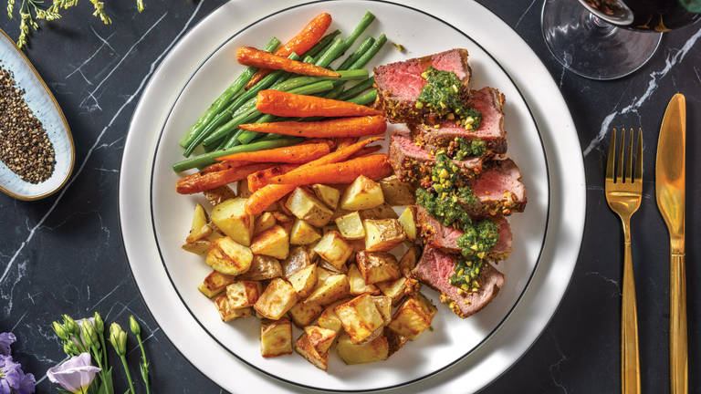 Pistachio-Crusted Lamb Rump