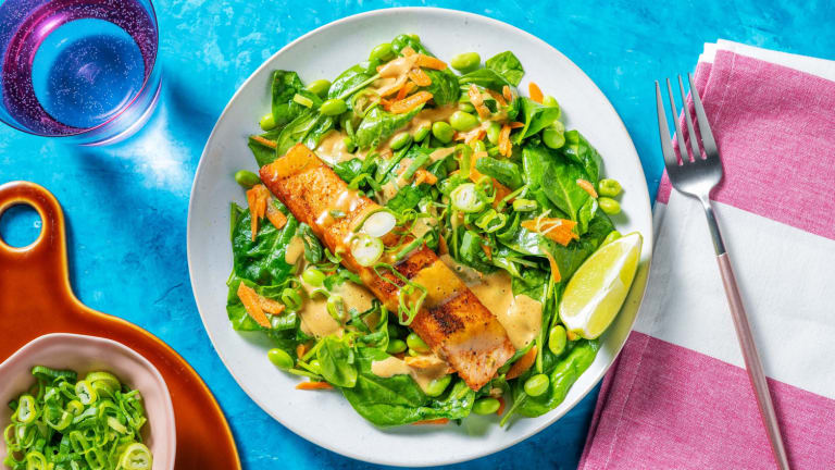 Carb Smart Thai-Inspired Salmon Salad