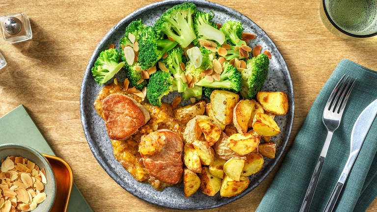 Schweinefilet mit würziger Aprikosensoße