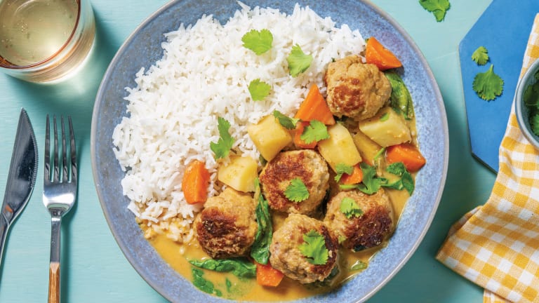 Slow-Cooked Pork Meatball & Veggie Curry