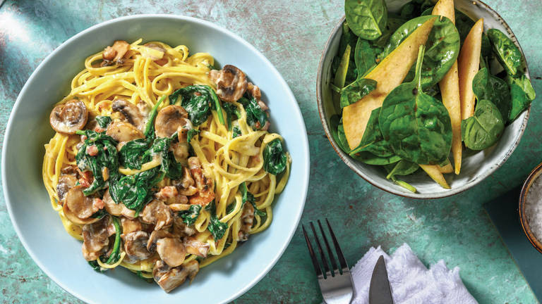 Bacon & Cheese Fettuccine