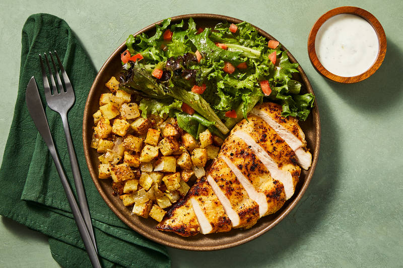 Greek-Style Lemon Pepper Organic Chicken 