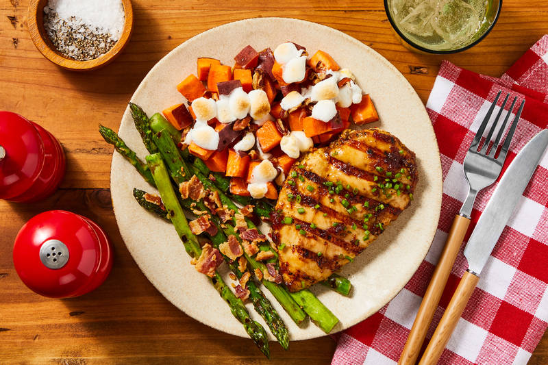 Grilled Cranberry-Glazed Chicken 
