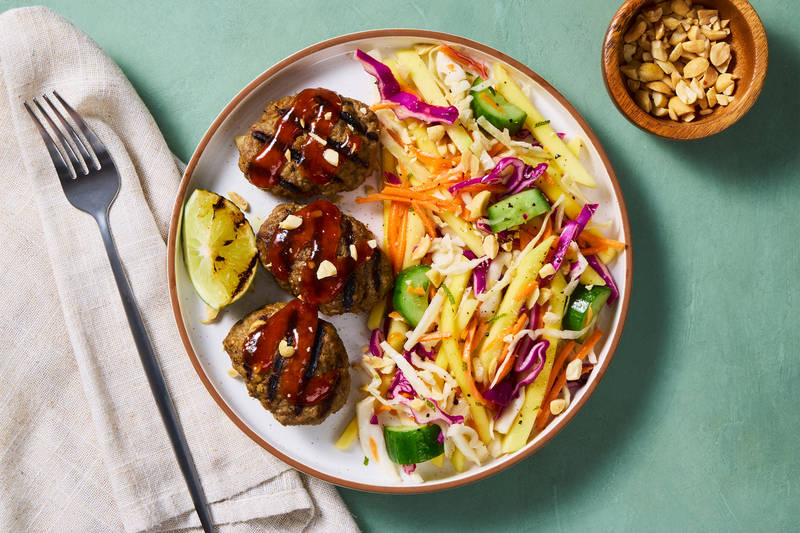 Asian-Style Grilled Double Beef Koftas
