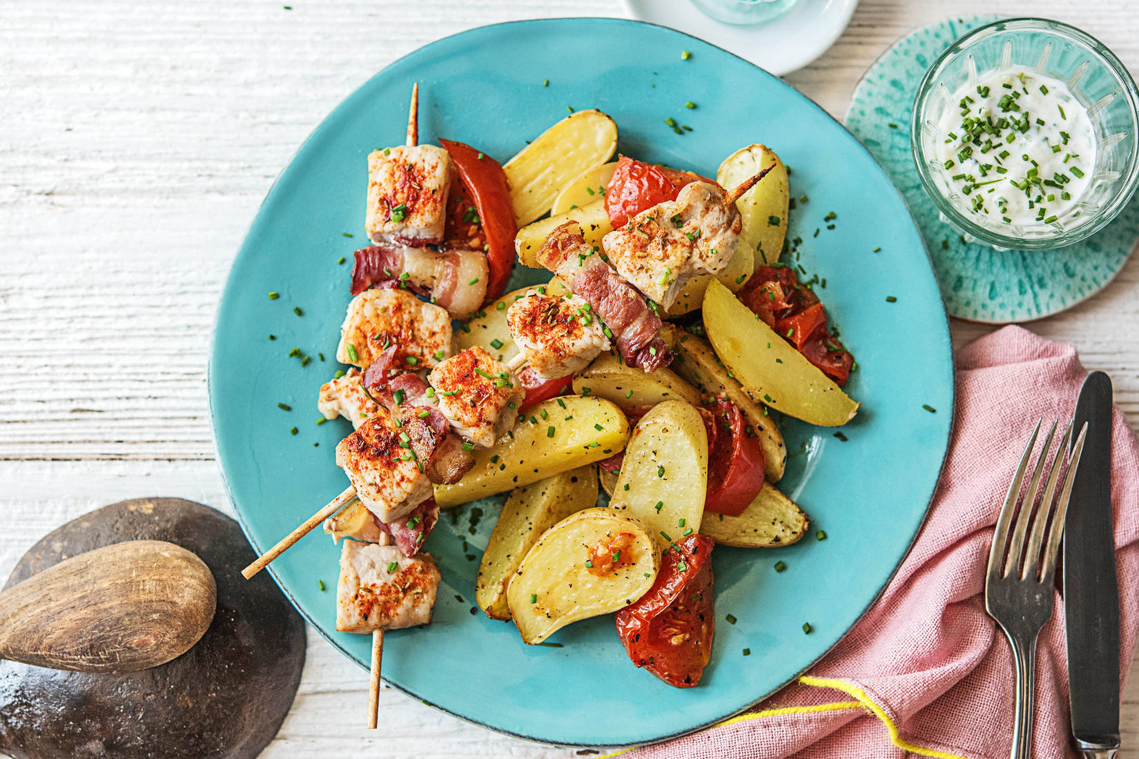 Griechische Gyros-Spieße