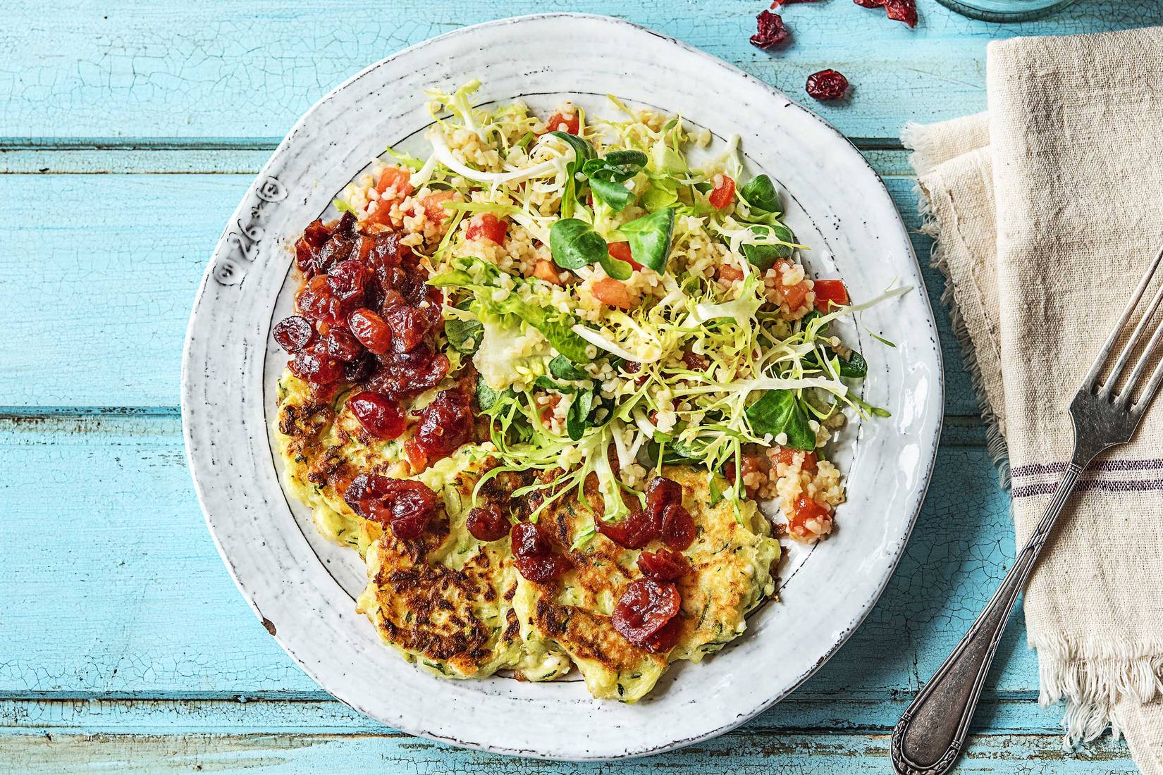 Würzige Zucchinipuffer