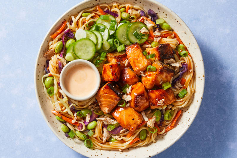 Bouchées de saumon Bang Bang