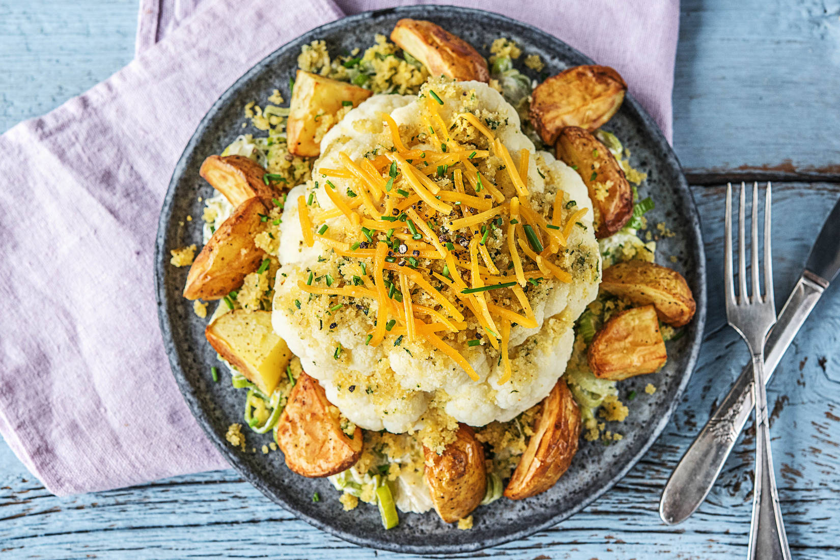 Blumenkohl mit Zitrus-Butter-Bröseln