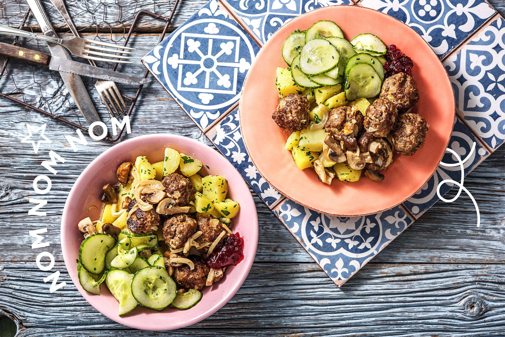 Köttbullar! Schwedische Hackbällchen