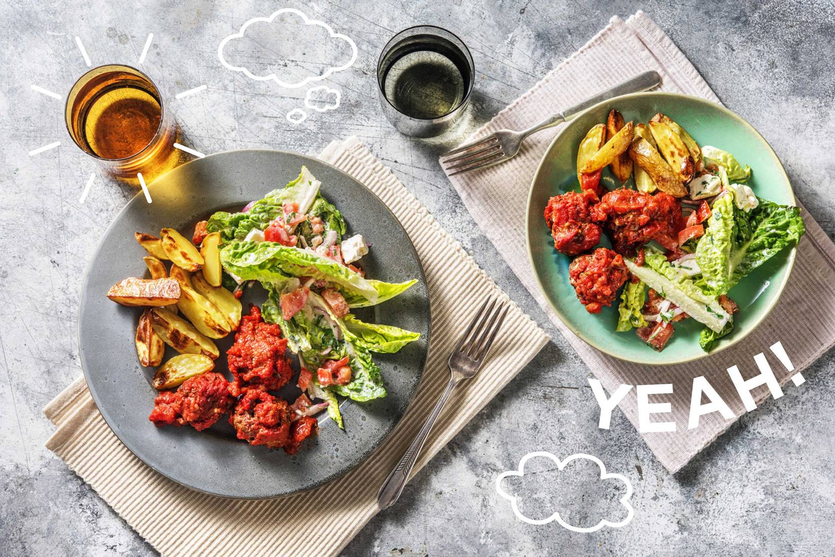 Bifteki! Griechische Hackbällchen