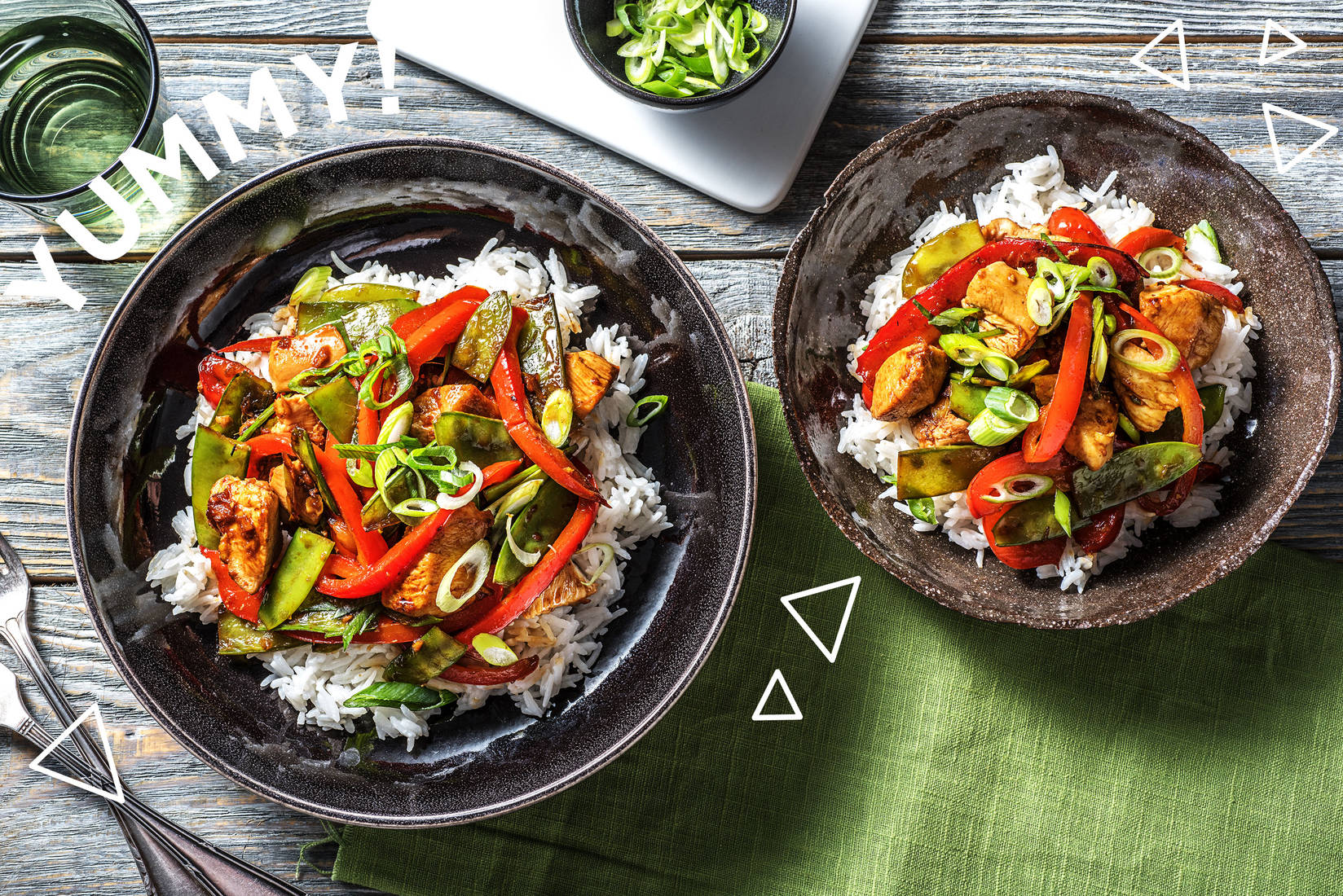 Asiatische Hähnchenpfanne