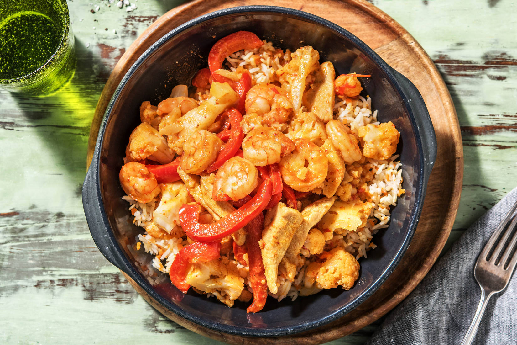 Scharfes Hähnchen-Kokos-Curry