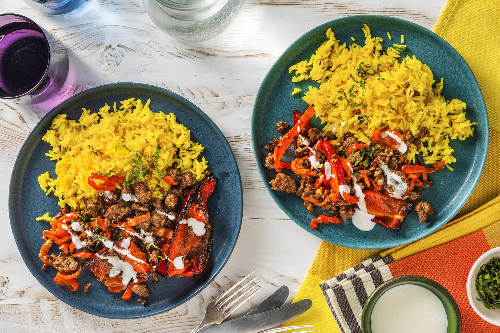 Poivron pointu farci à l’agneau haché