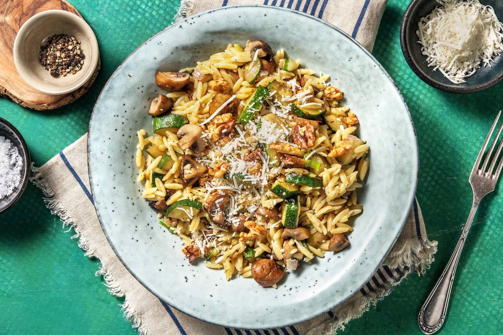 Risotto d’orzo aux champignons