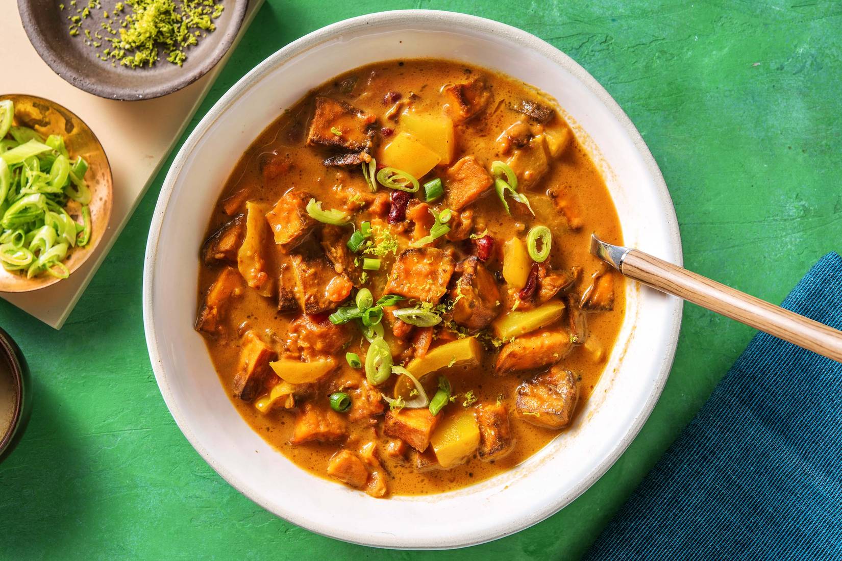 Soupe de patate douce au citron vert