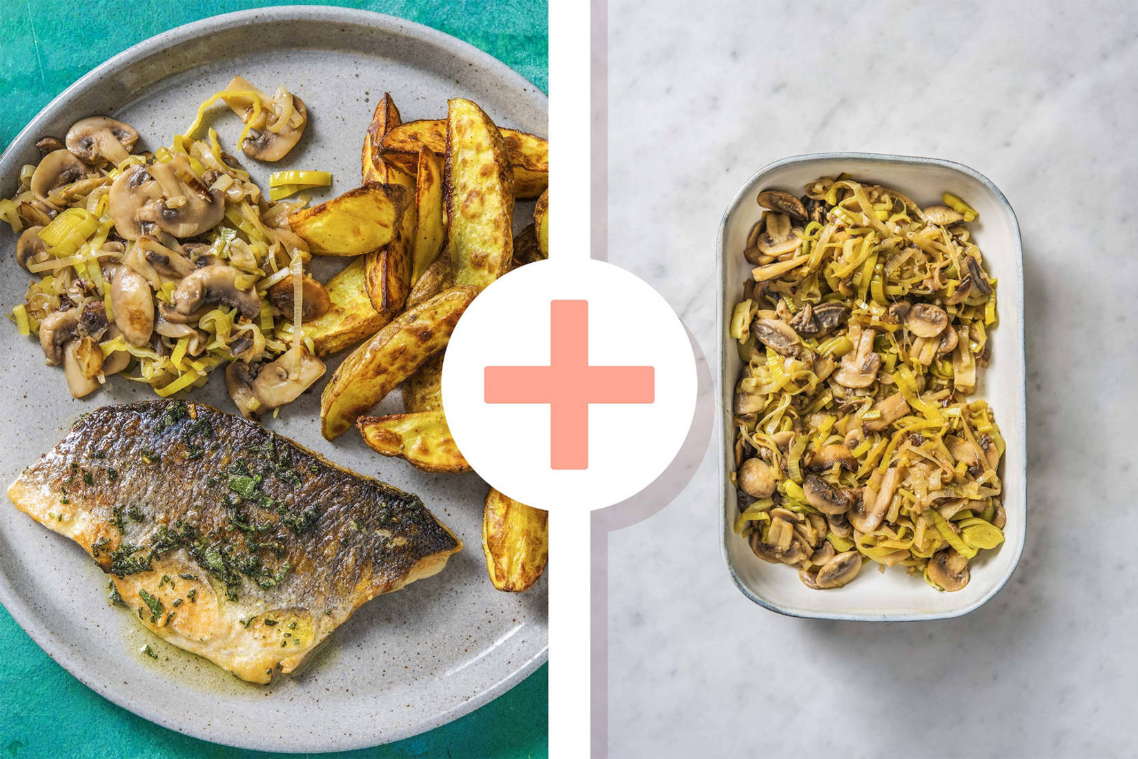 Gebakken zeebaars met zelfgemaakte salieboter