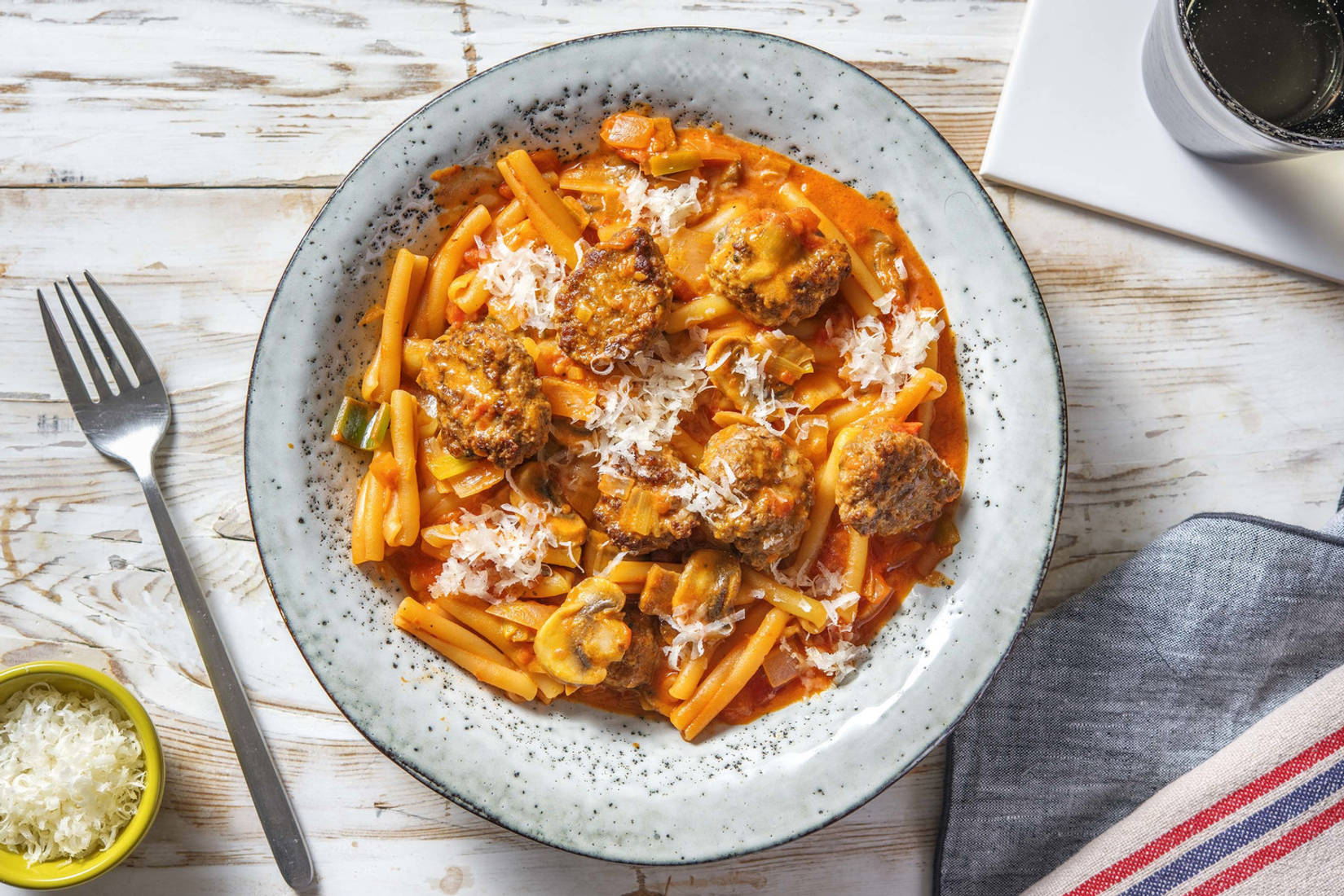 Casarecce sauce tomate & boulettes de boeuf