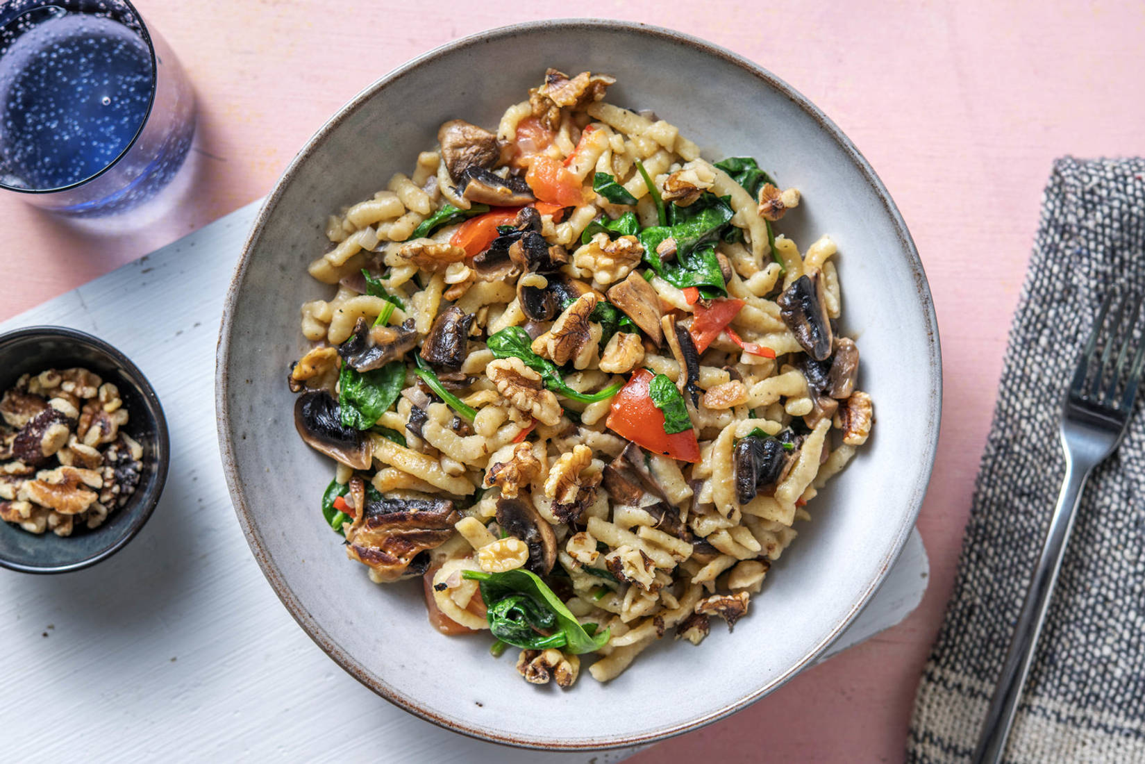 Babyspinat-Spätzle-Pfanne