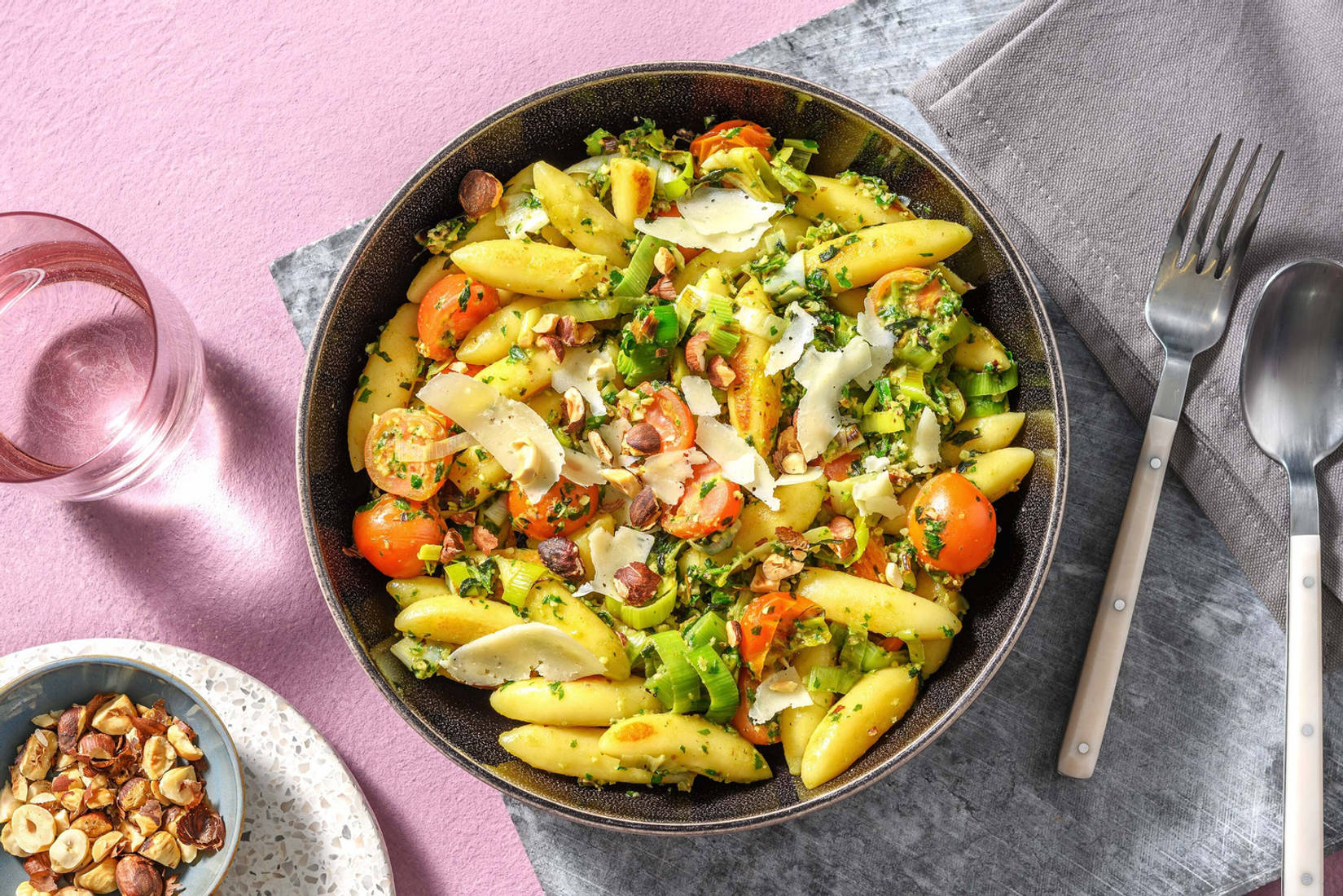 Schnelle Schupfnudelpfanne mit Lauch