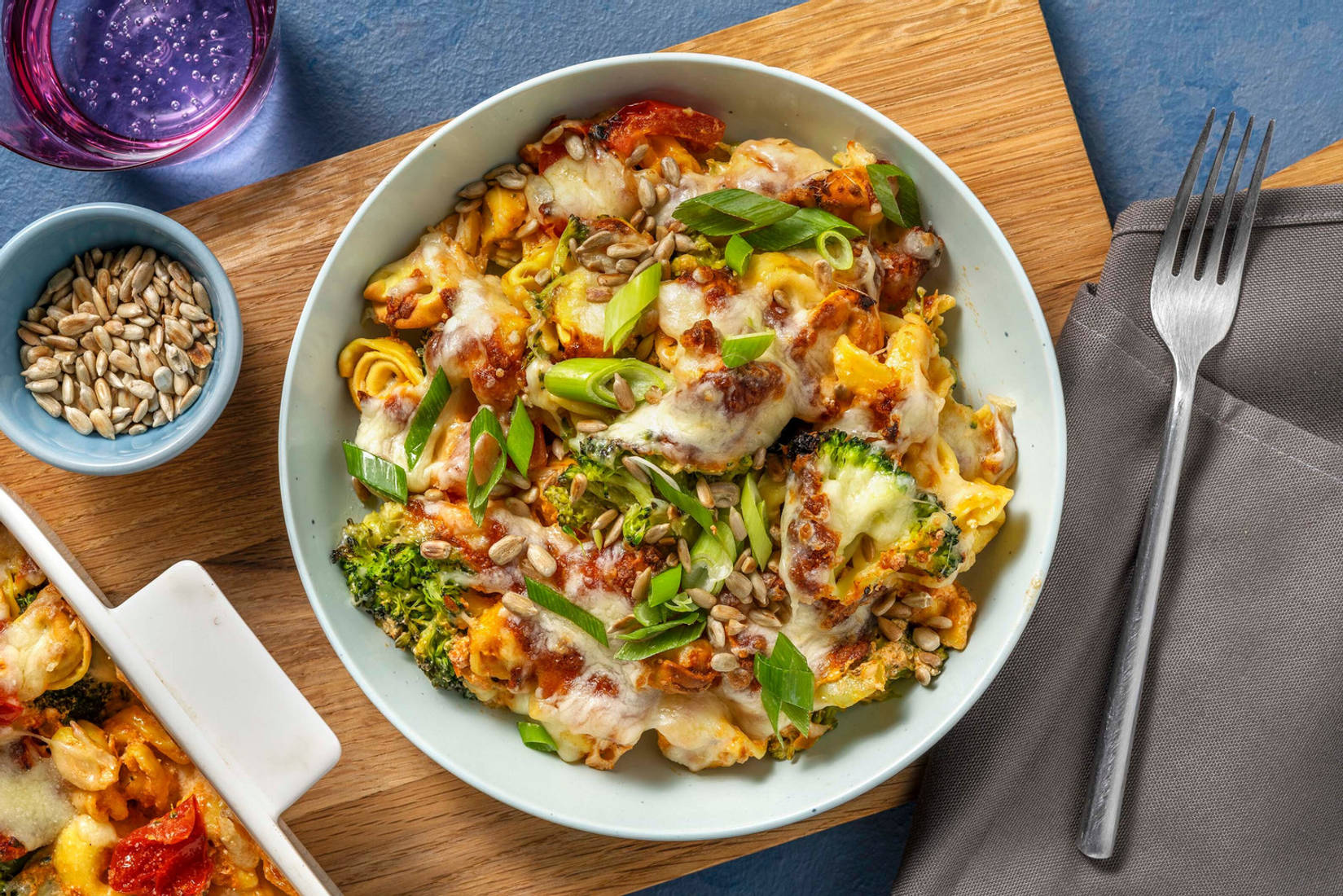 Gratinierter Tortellini-Auflauf