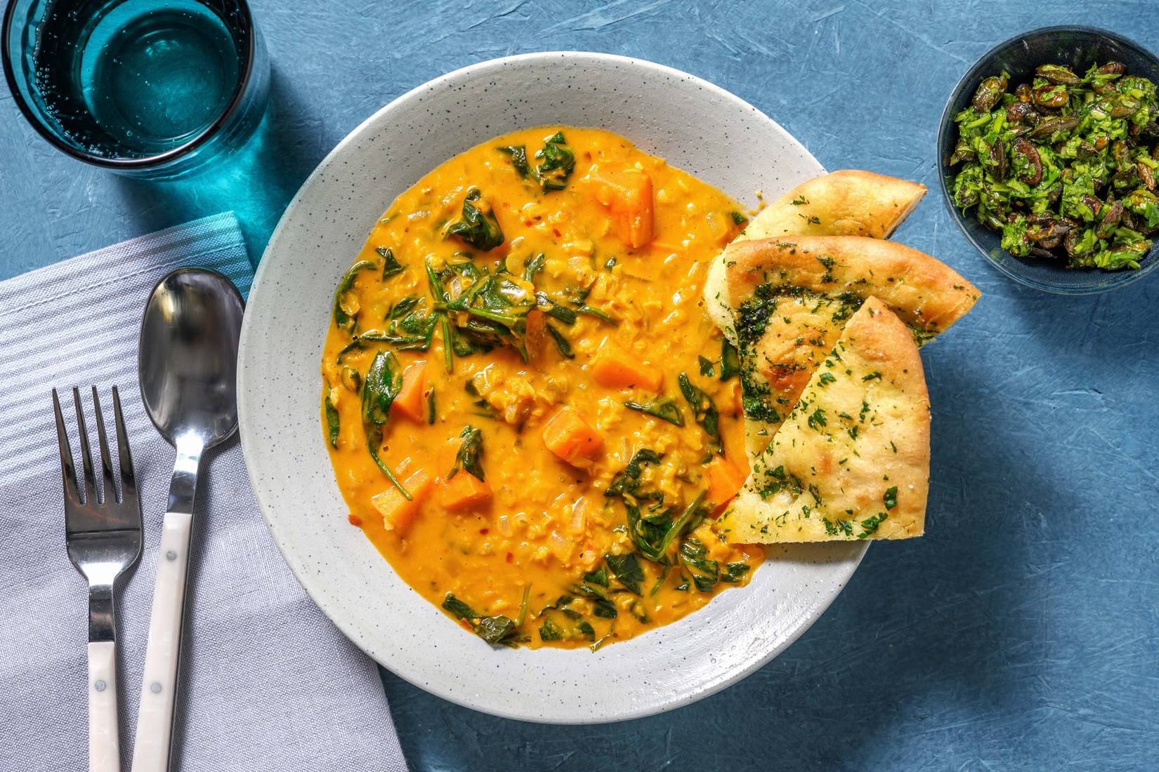 Dahl à la patate douce et au lait de coco