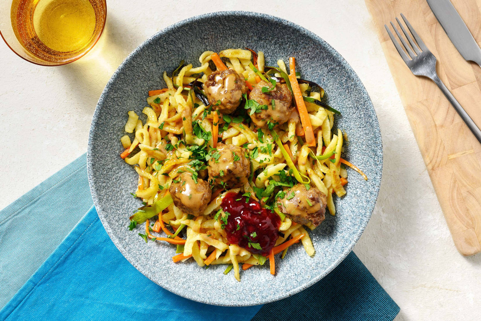 Blitzschnelle Bio-Köttbullar mit Wildpreiselbeeren