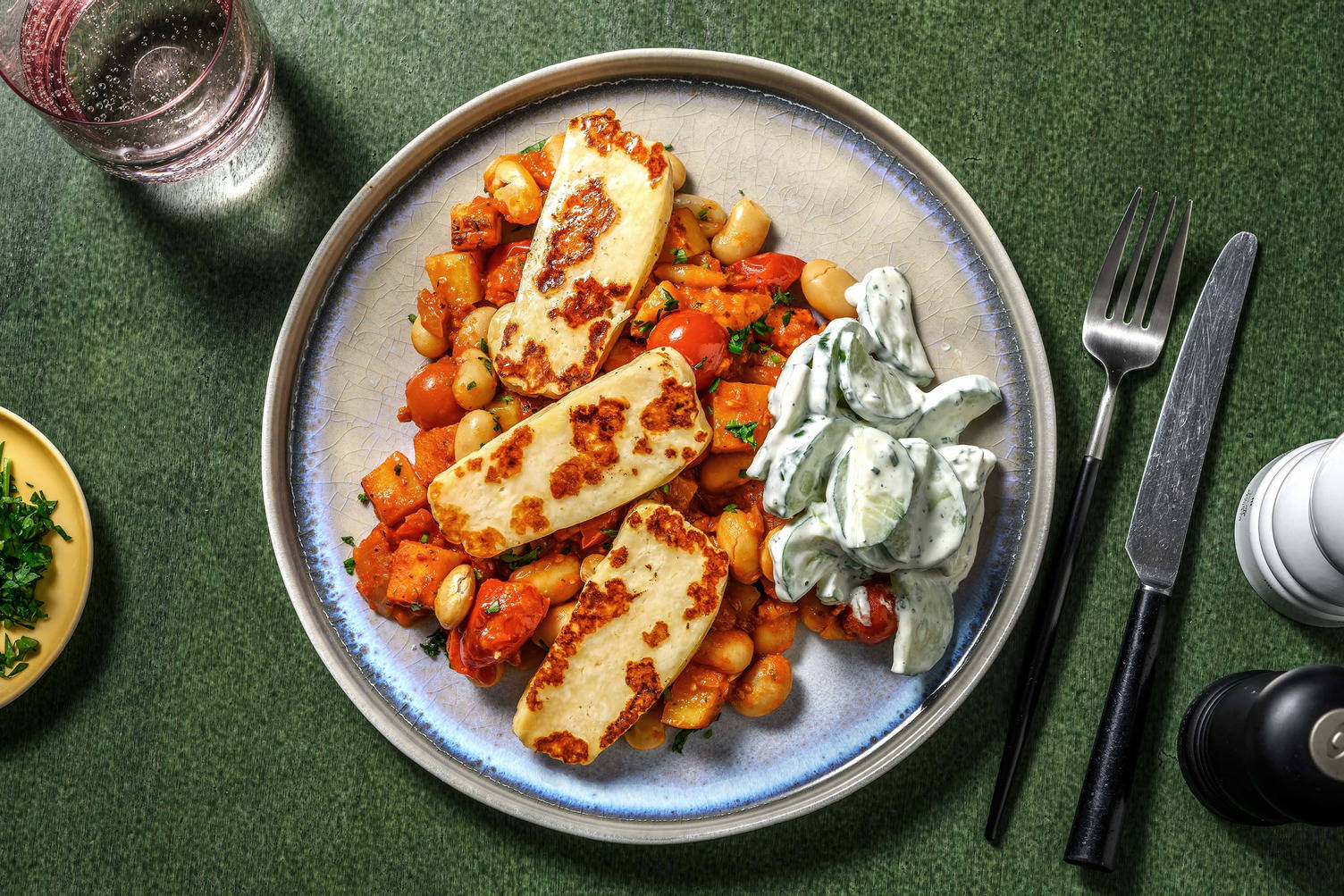 Gigantes Plaki! Riesenbohnen mit Grillkäse